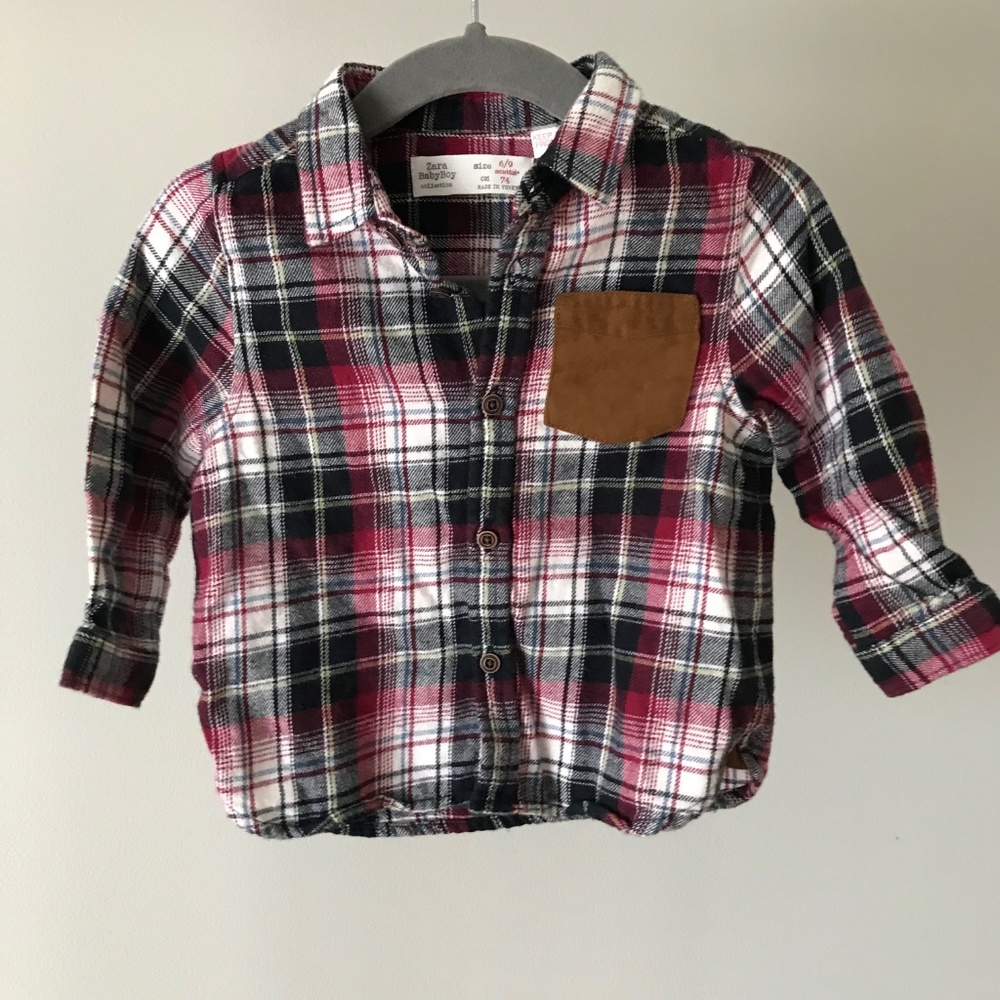 Zara Baby Boy 100% Cotton Flannel shirt